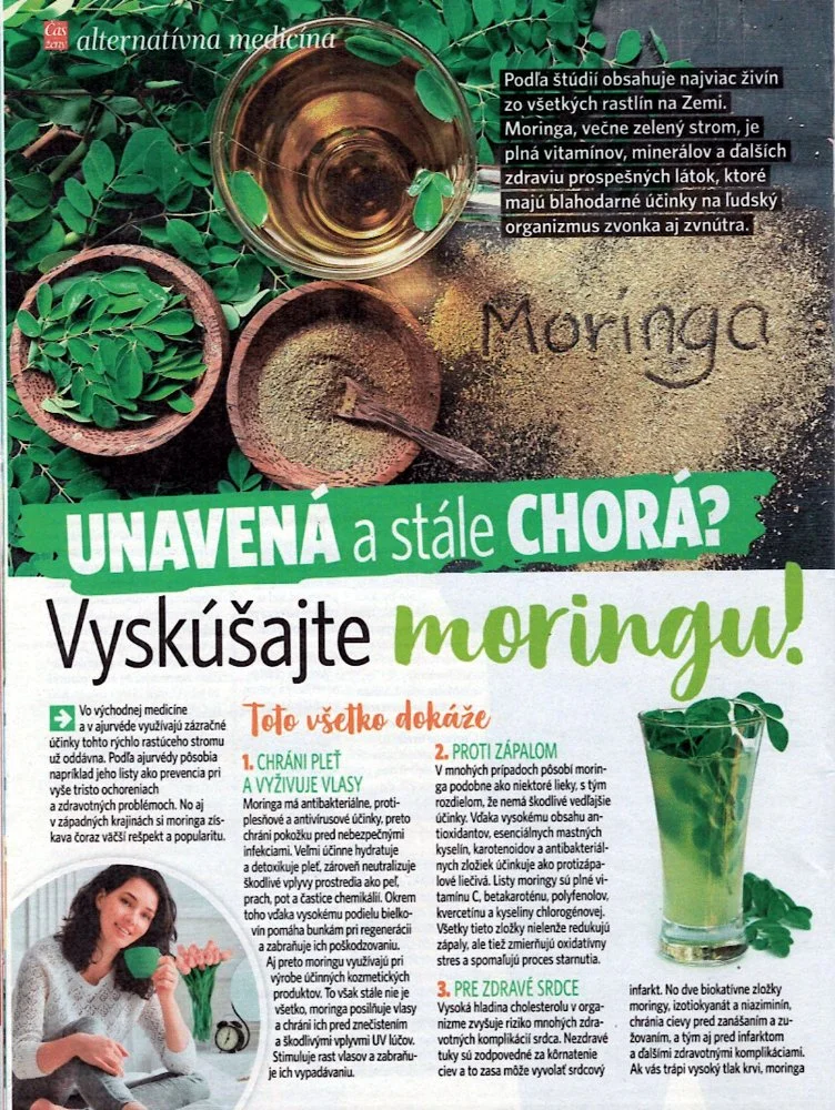 Nový čas pre ženy 13/2019: Unavená a stále chorá? Vyskúšajte moringu!